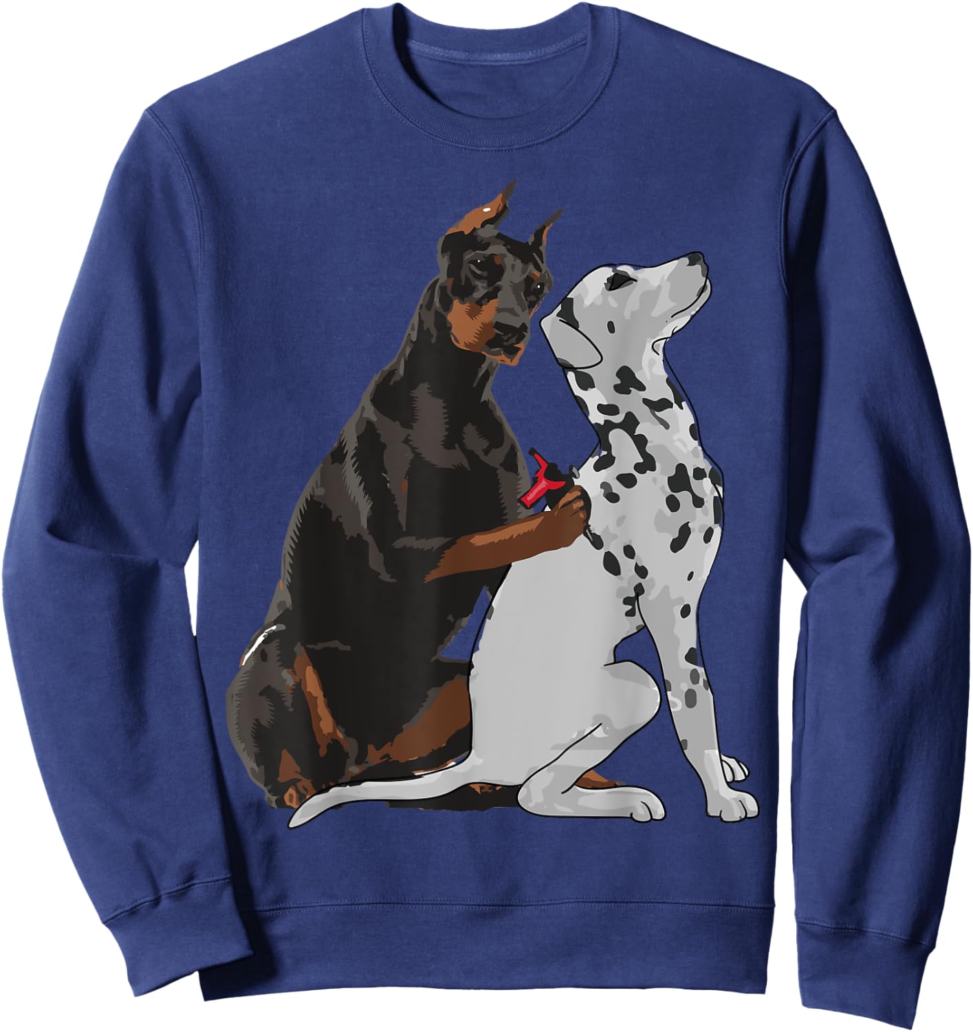 Cute Fashionable Doberman Tattooing Dalmatian Dog Gift Sweatshirt - Sweatshirt | Navy