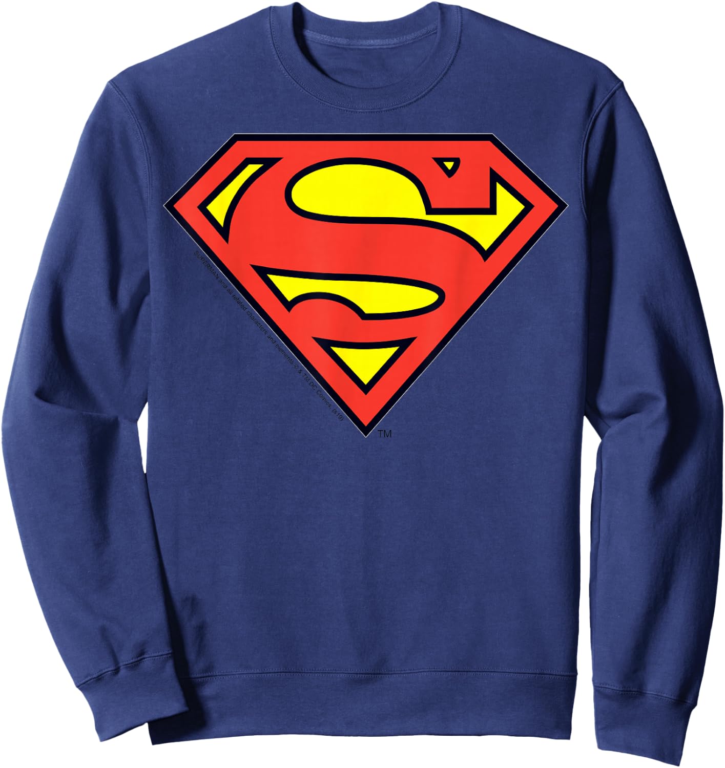 DC Comics Superman Classic Chest Logo Small Sweatshirt - Sweatshirt | Navy