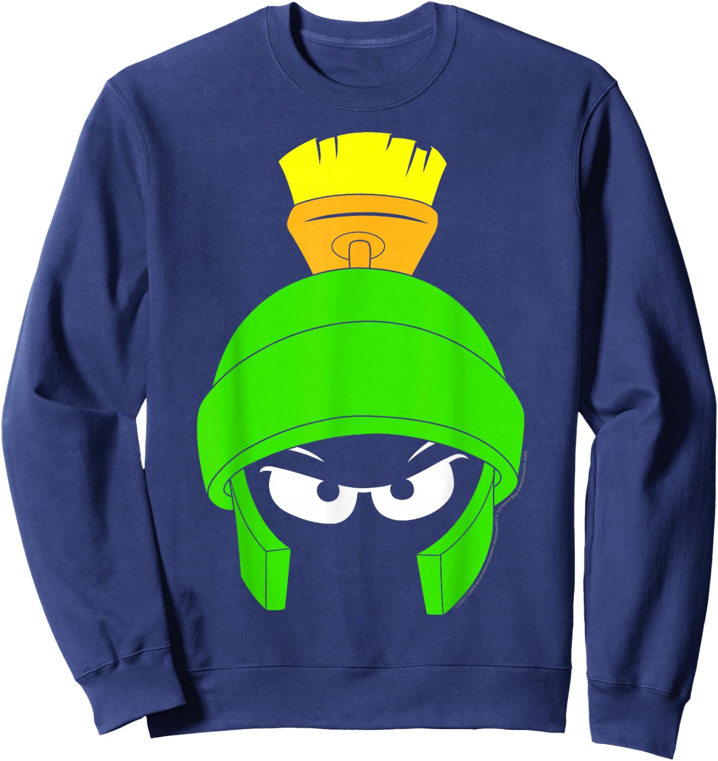 Looney Tunes Marvin The Martian Dark Big Face Sweatshirt - Sweatshirt | Navy