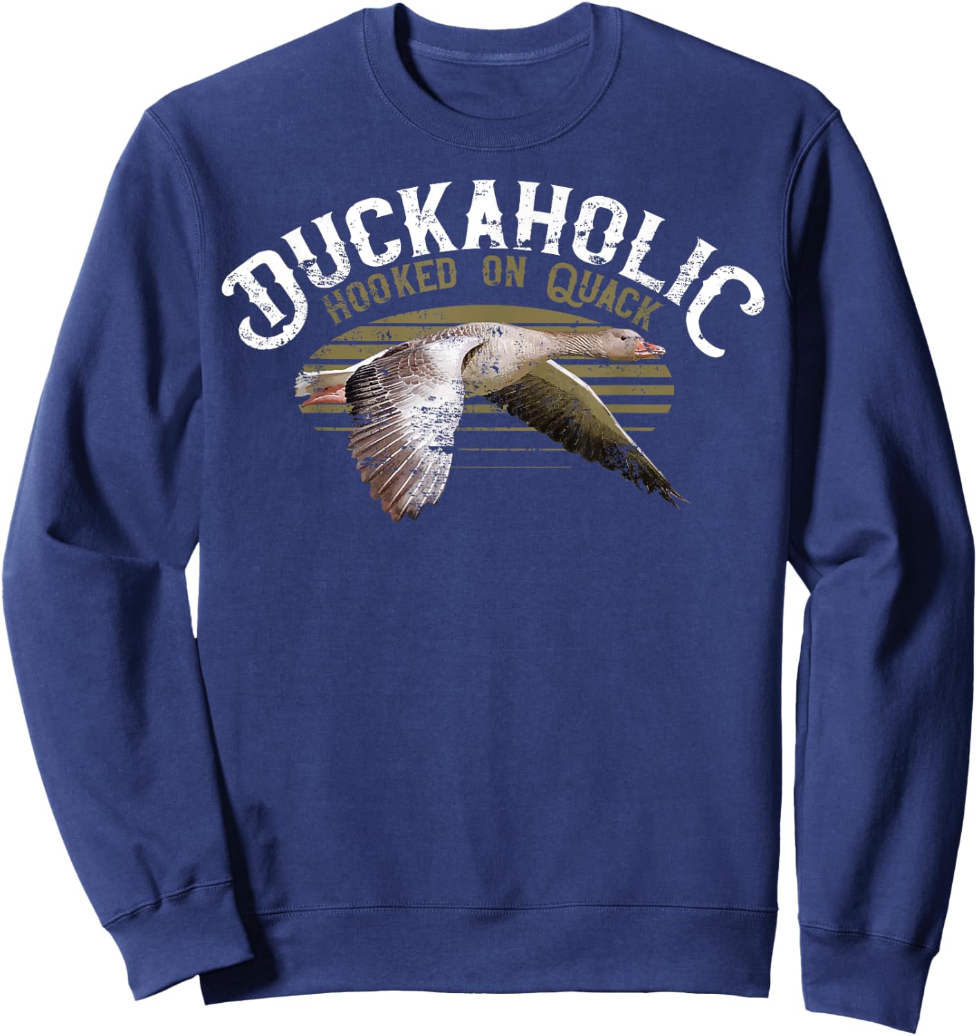 Quack Duck Hunter Duckaholic Gift design Sweatshirt - Sweatshirt | Navy