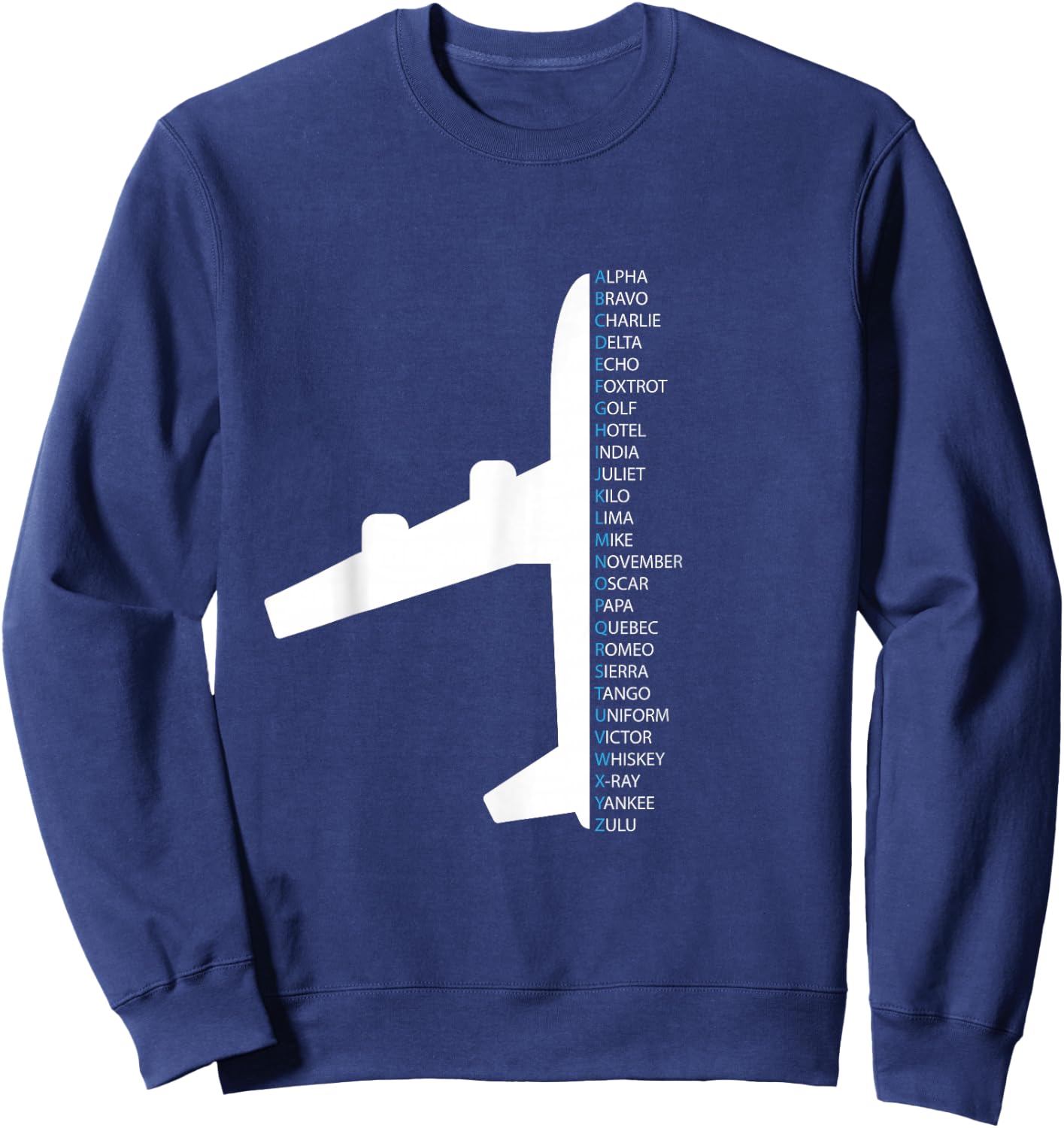 NATO Alphabet Design for a Air Traffic Controller Sweatshirt - Sweatshirt | Navy