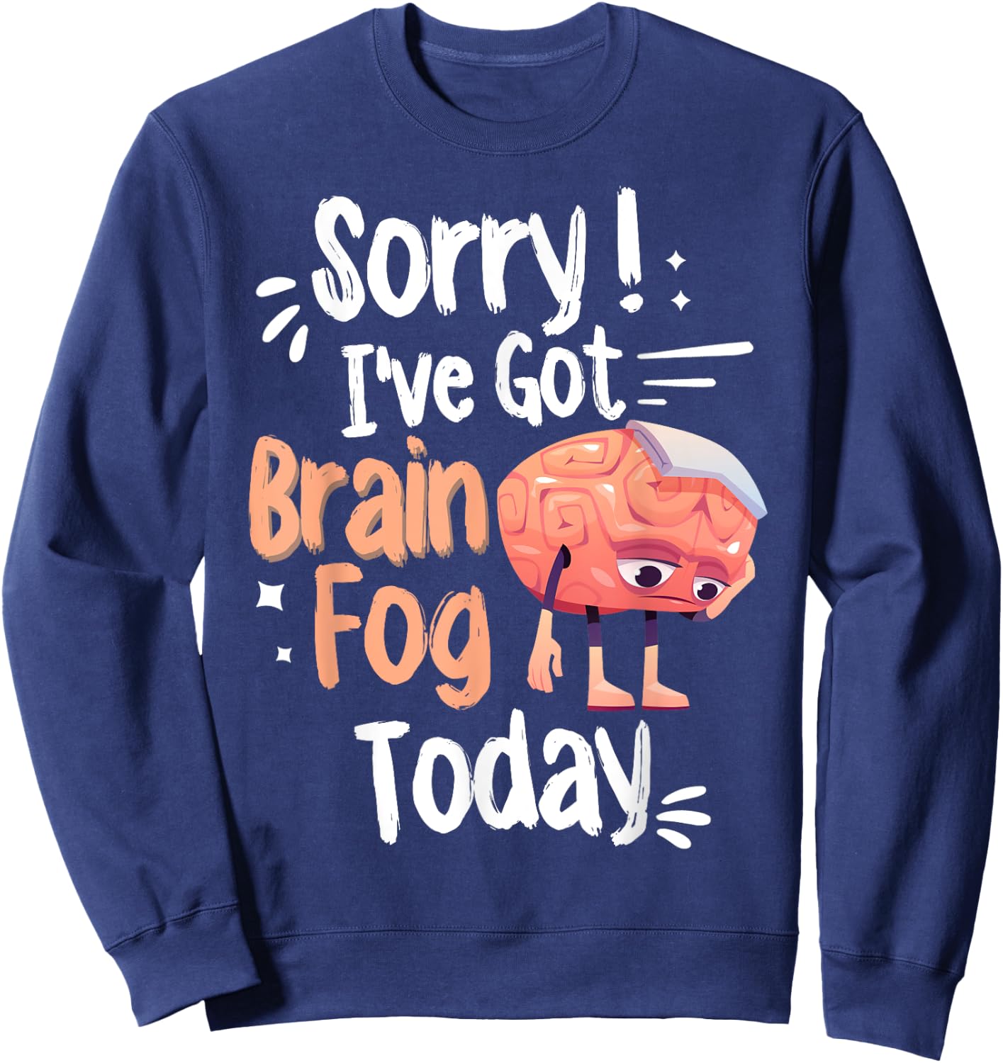 Lupus Awareness & Fibro Fog Fibromyalgia Brain Fog Sweatshirt - Sweatshirt | Navy