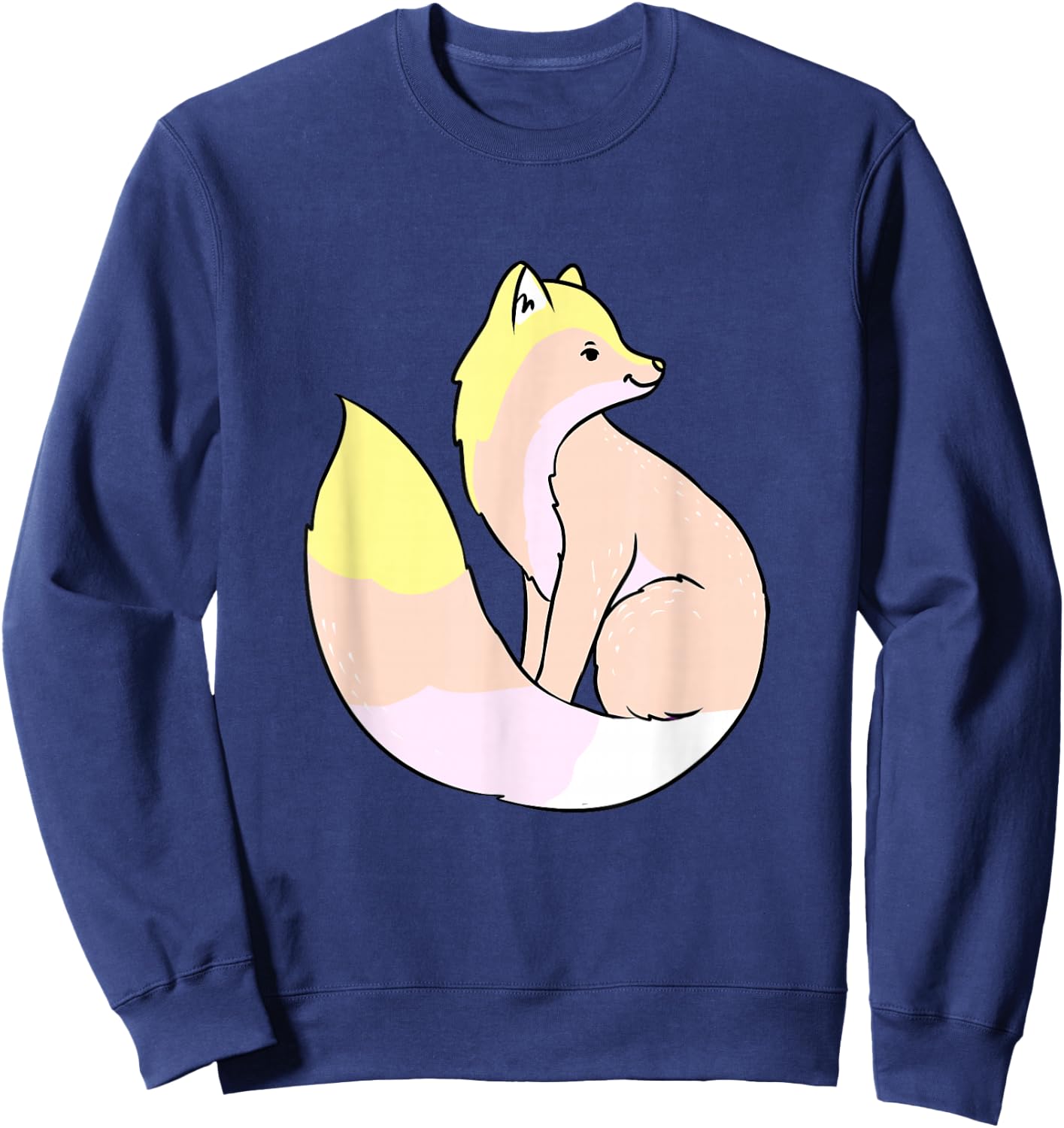 Pangender Fox Pangender Pride Sweatshirt - Sweatshirt | Navy