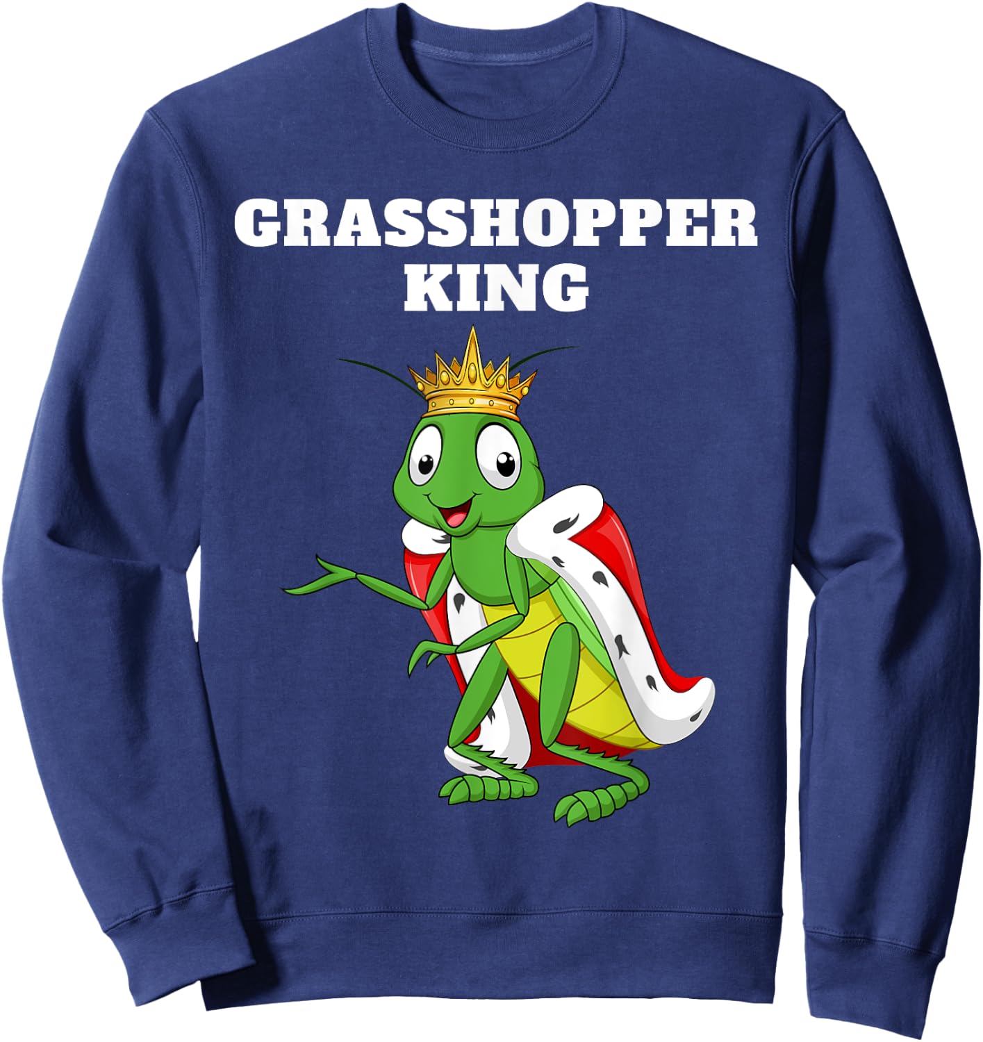 Grasshopper King Grasshopper | Boys Grasshopper Sweatshirt - Sweatshirt | Navy