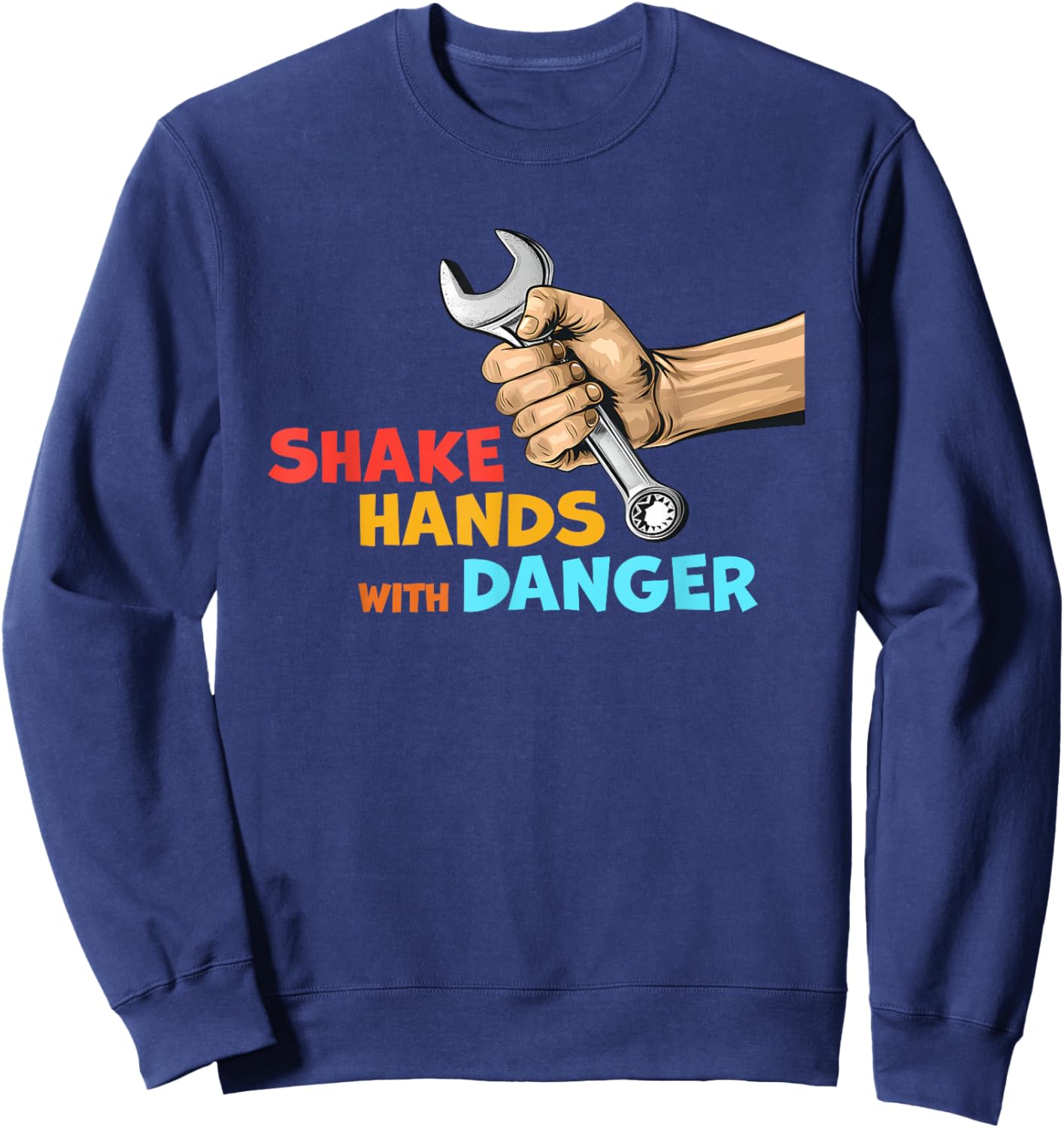 Shake Hands With Danger Retro Apparel Sweatshirt - Sweatshirt | Navy