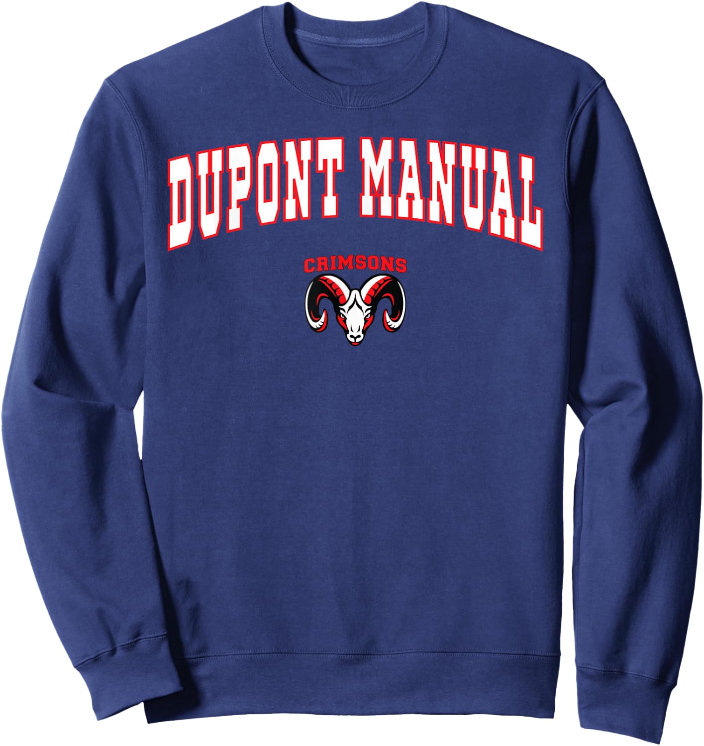 Dupont Manual High School Rams Sweatshirt - Sweatshirt | Navy