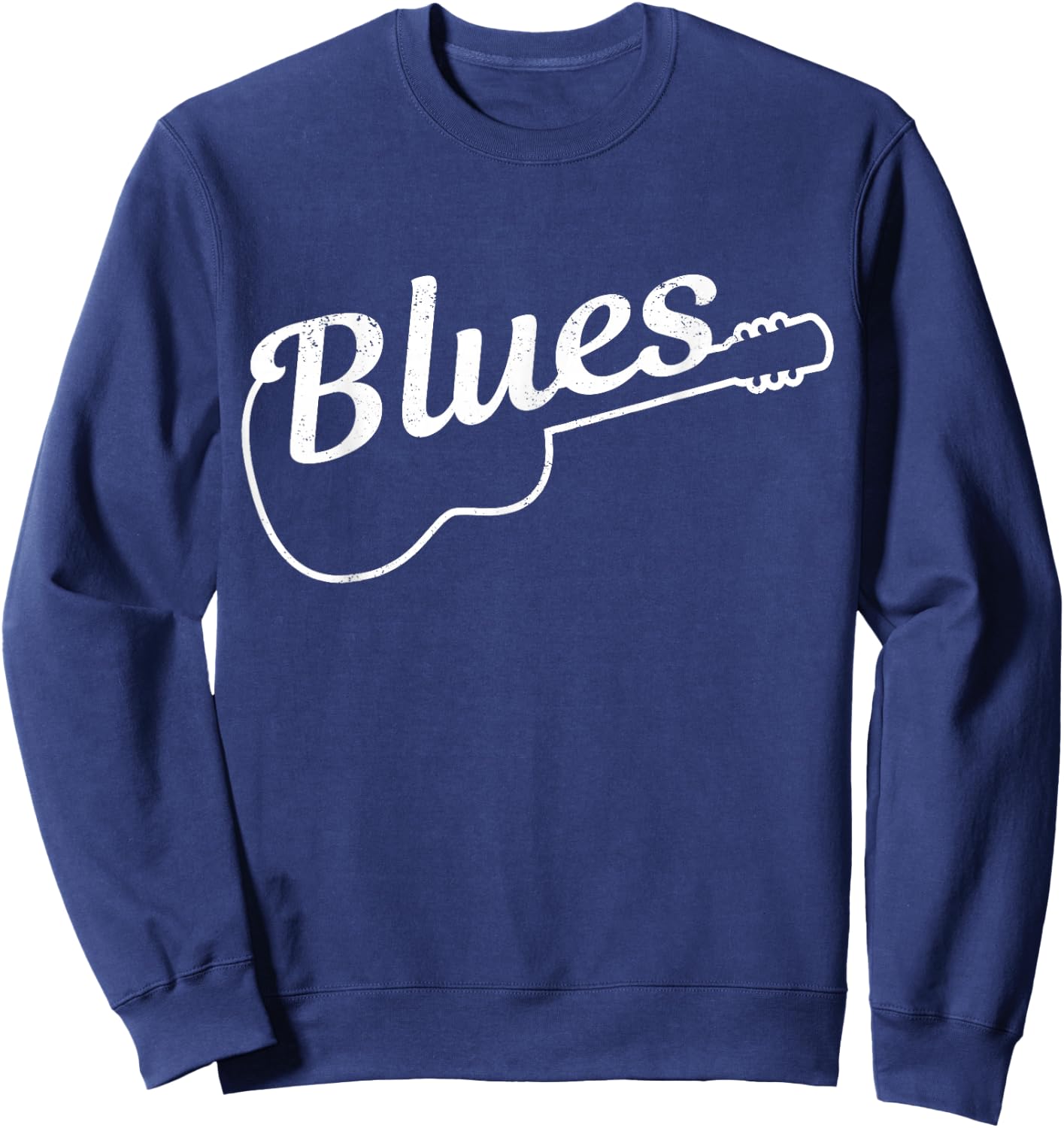 Blues Guitar Music Guitarist Musician Gift Sweatshirt - Sweatshirt | Navy