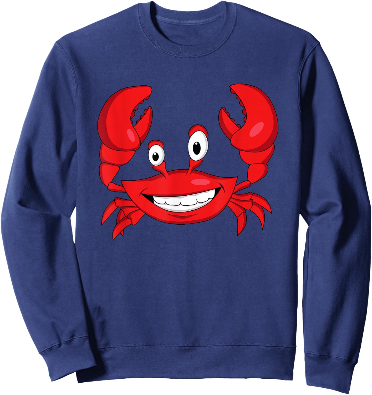 Kids Crab Shirt For Boys Or Girls | Cute Crab Gift Sweatshirt - Sweatshirt | Navy