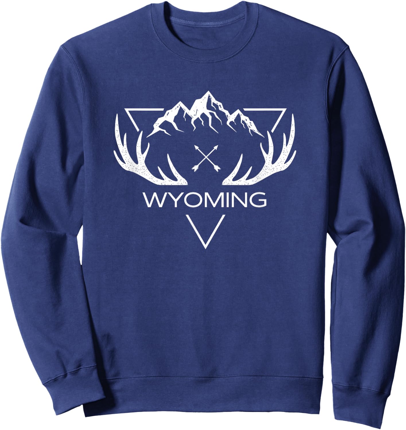 Wyoming | Wyoming Deer Elk Gift | Wyoming Sweatshirt - Sweatshirt | Navy