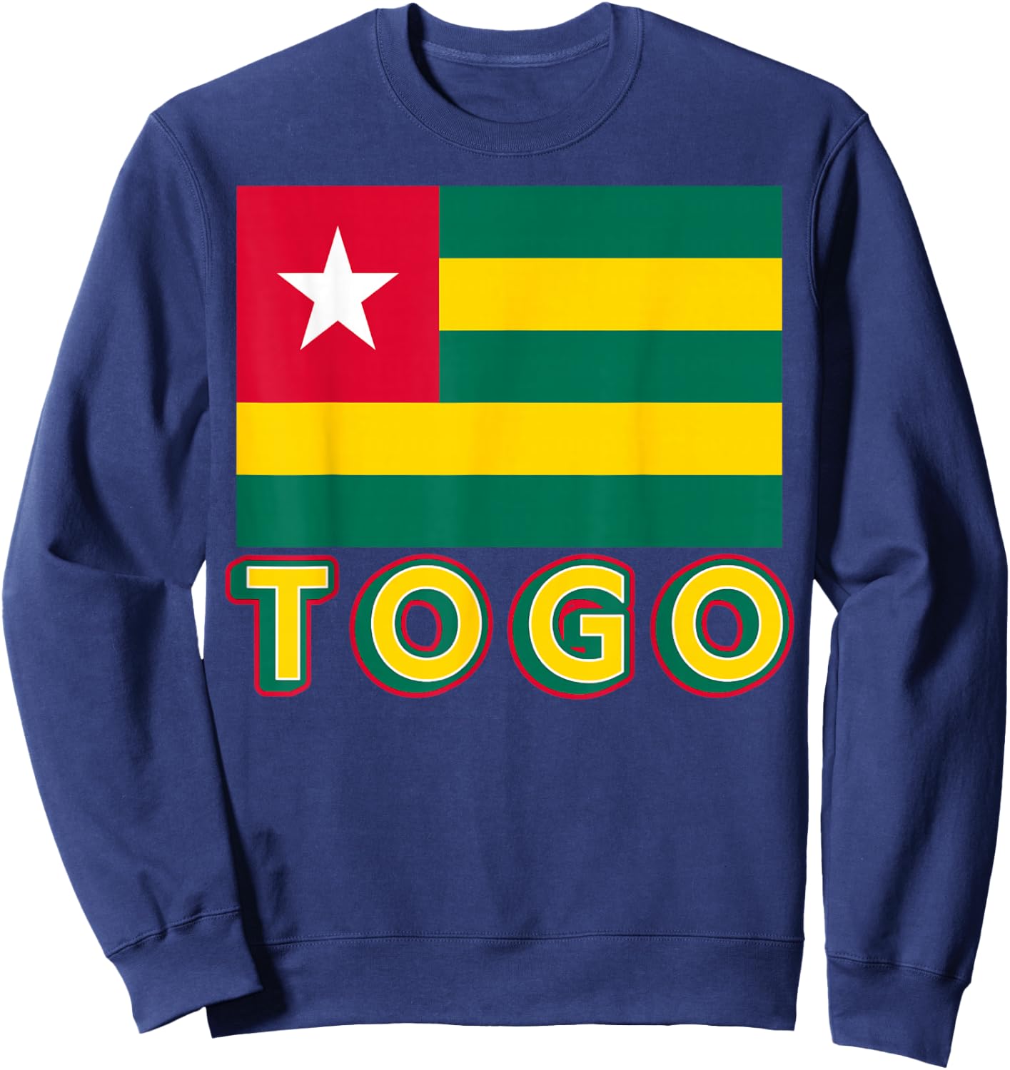 Togolese Flag Of Togo Patriotic African Men Women Kids Sweatshirt - Sweatshirt | Navy
