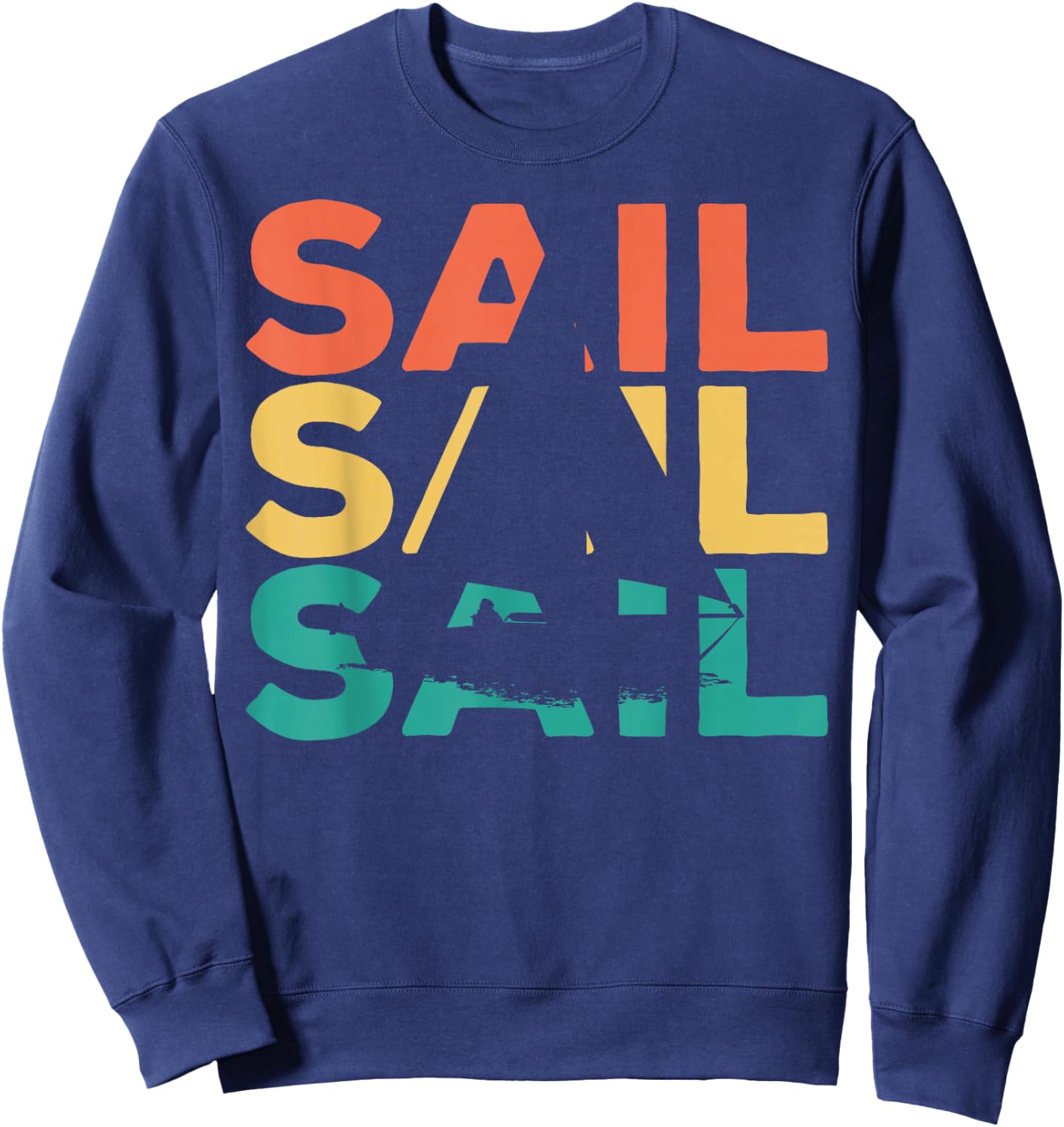 Retro Vintage Sailing Gift Sailors & Skippers Sweatshirt - Sweatshirt | Navy