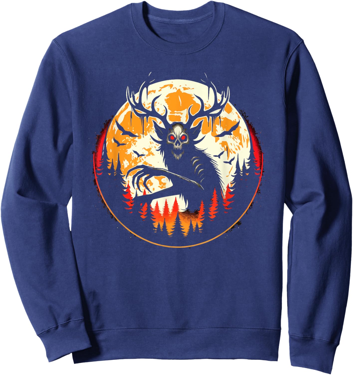 Wendigo Monster Legendary Creature Cryptozoology Cryptid Sweatshirt - Sweatshirt | Navy