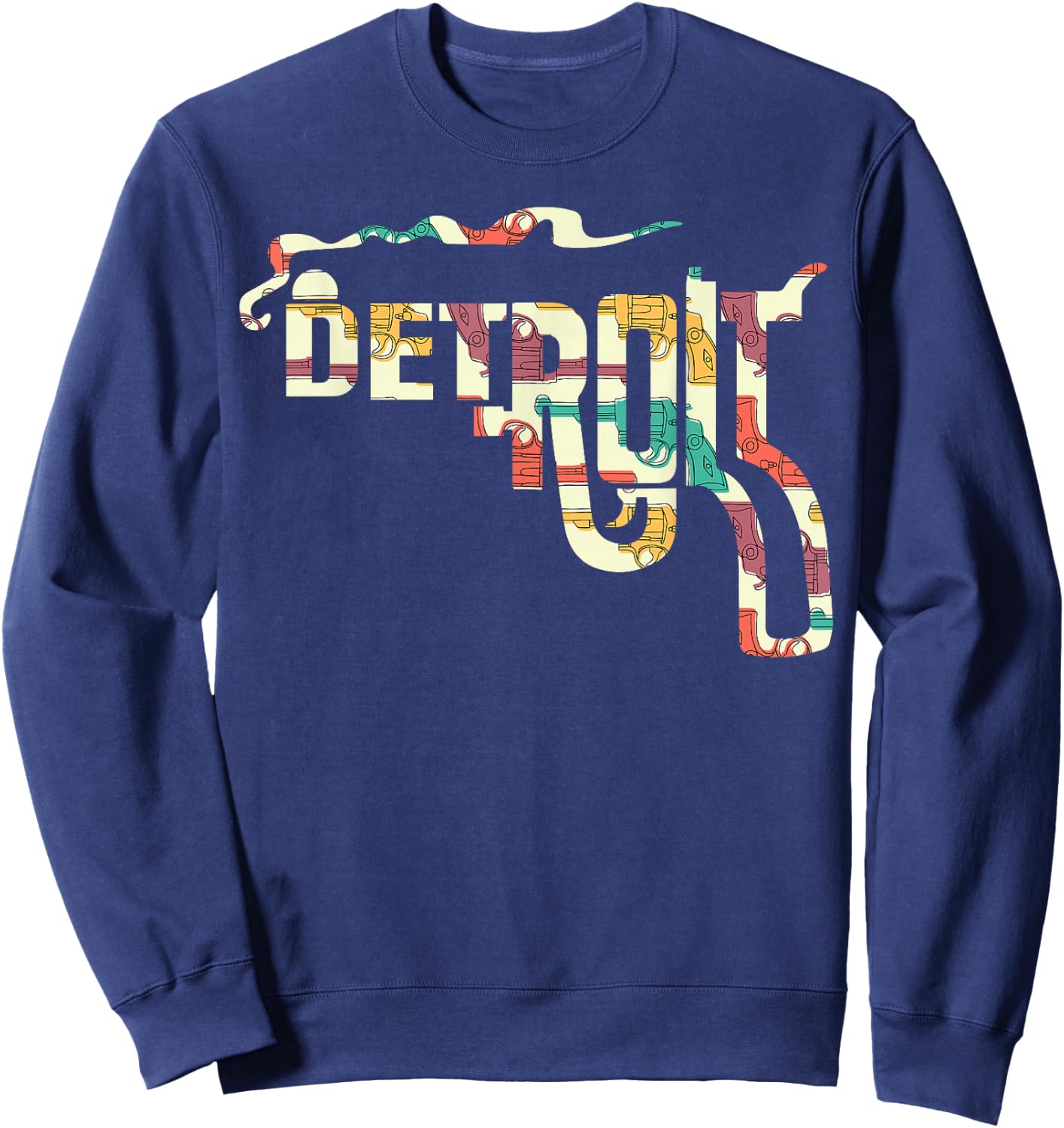 Detroit Philadelphia Smoking Gun Sweatshirt - Sweatshirt | Navy
