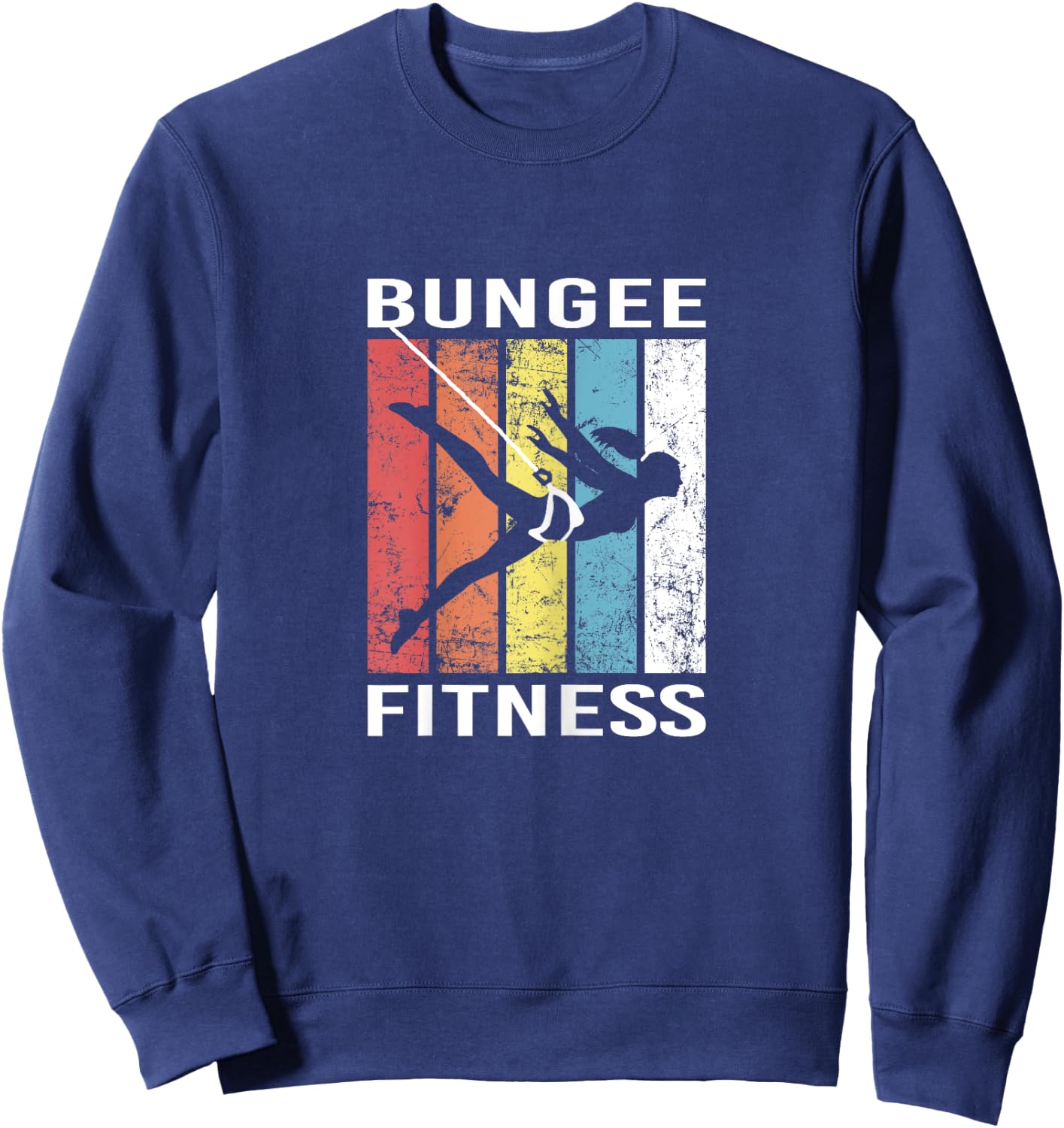 Bungee Fitness Training Fly Sling Workout Equipment Sweatshirt - Sweatshirt | Navy