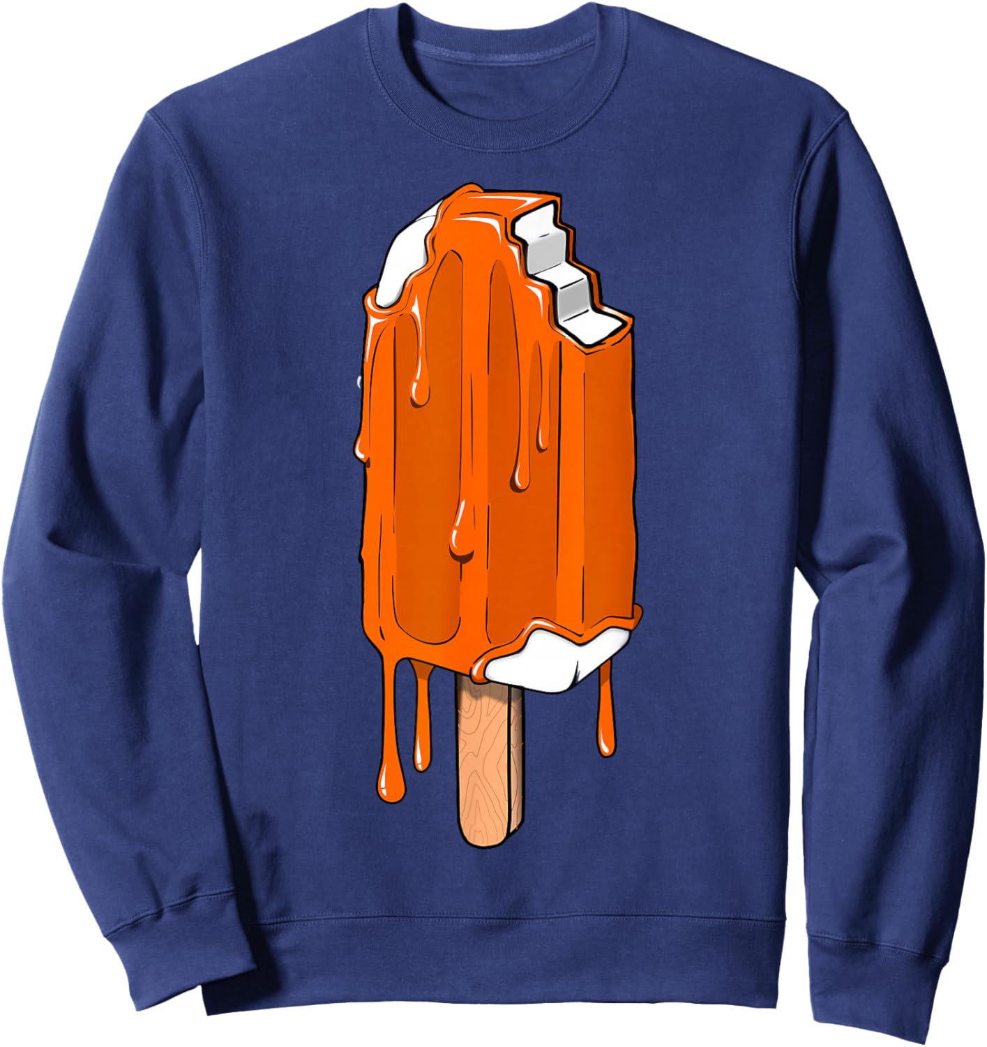 Melting Orange Creamsicle Sweatshirt - Sweatshirt | Navy