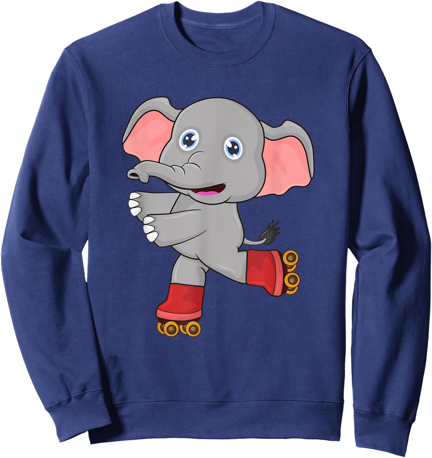 Elephant on roller skates Sweatshirt - Sweatshirt | Navy
