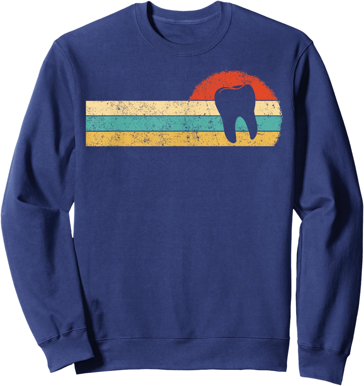 Dentist Retro Vintage Dental Surgeon Mouth Doctor Sweatshirt - Sweatshirt | Navy