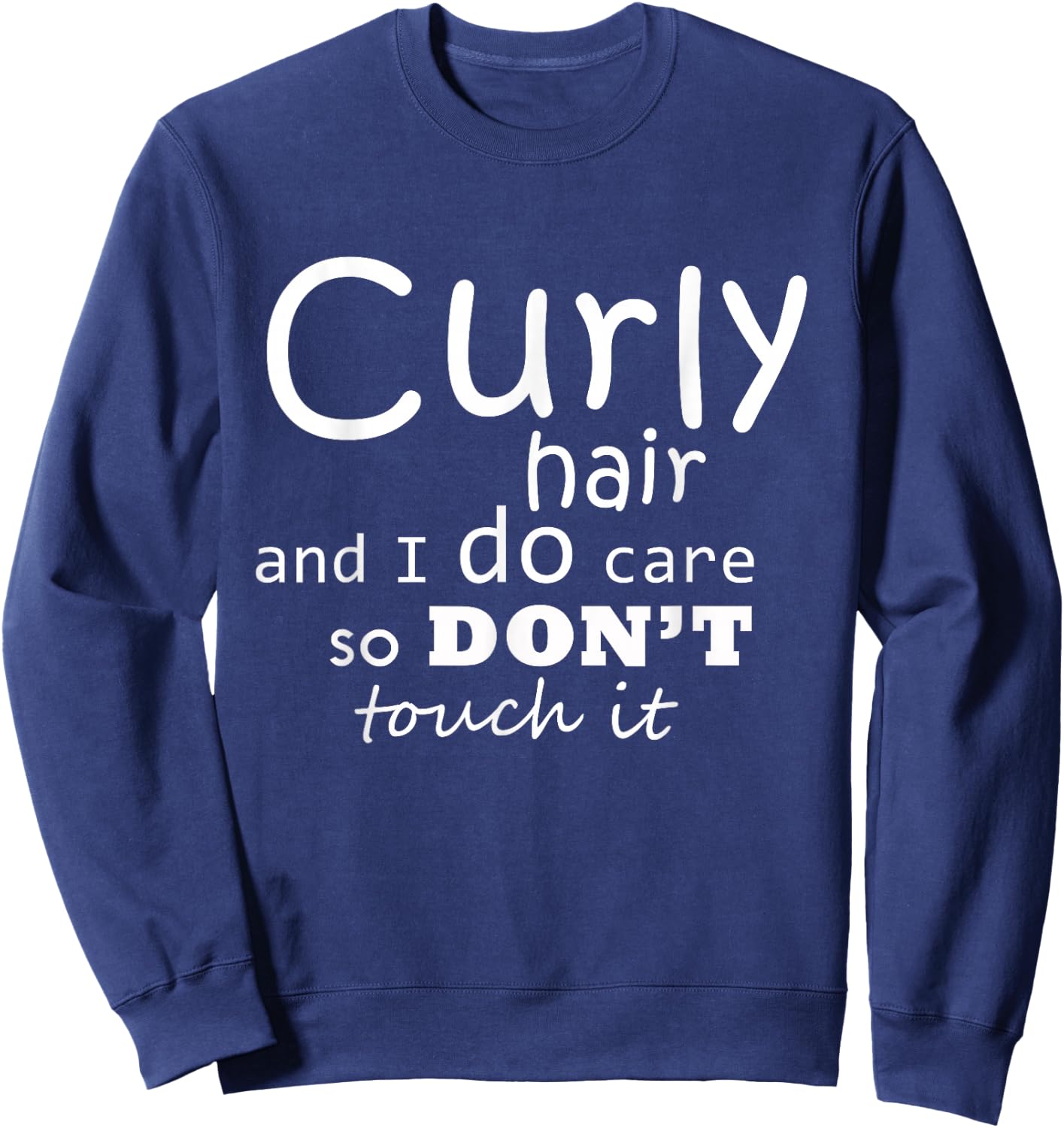 Curly hair do care Sweatshirt - Sweatshirt | Navy