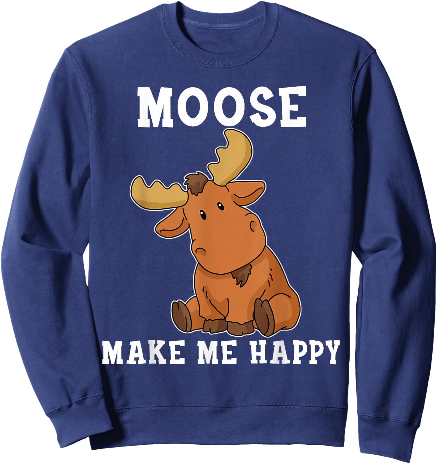 Moose Women's Gift Kids & Baby Sweatshirt - Sweatshirt | Navy