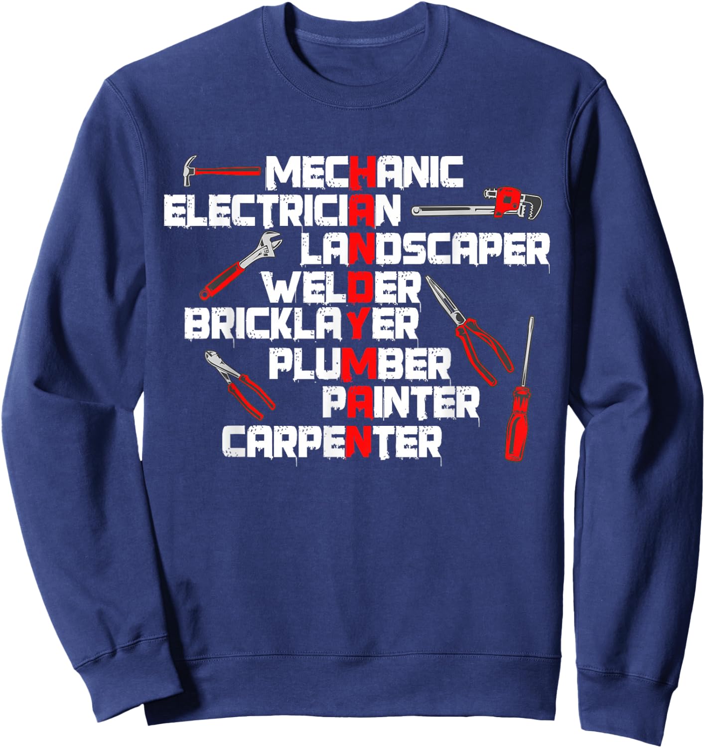 Handyman And Handyman Gift Tools Dad Father Sweatshirt - Sweatshirt | Navy