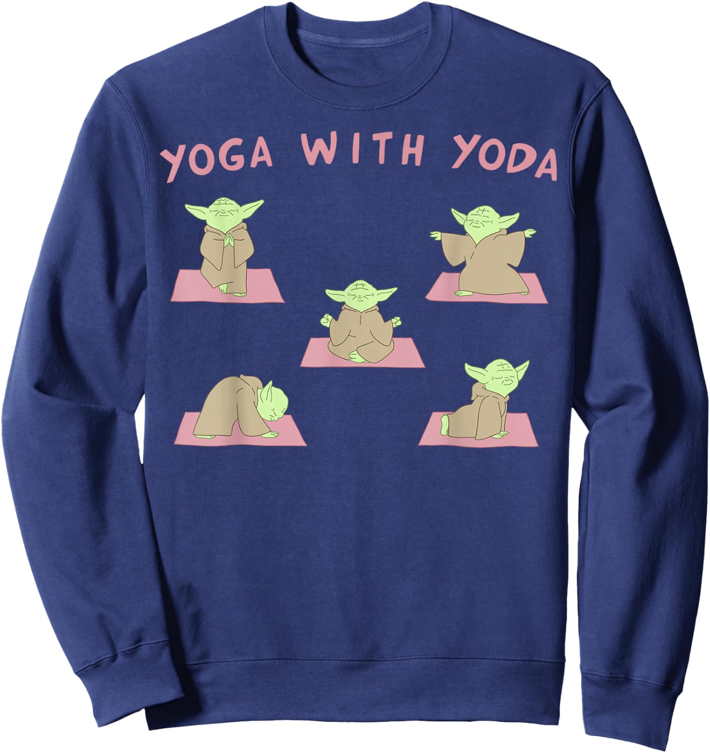 Star Wars Yoga With Yoda Sweatshirt - Sweatshirt | Navy