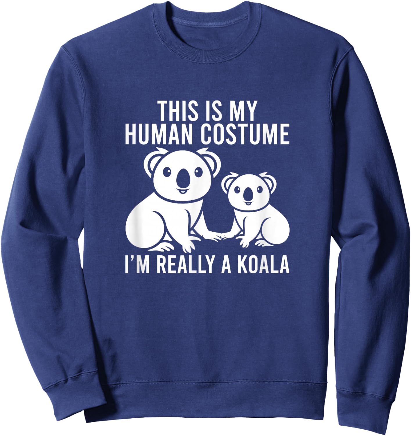 Koala Costume Men Women Boys Girls Australian Koala Bear Sweatshirt - Sweatshirt | Navy