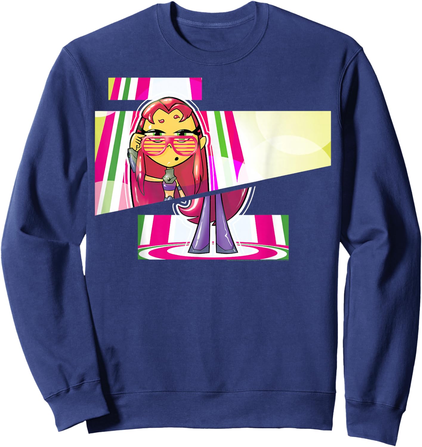 DC Comics Teen Titans Go! Starfire Cut Panels Sweatshirt - Sweatshirt | Navy