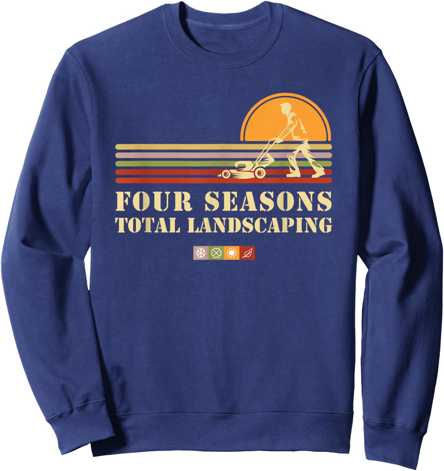 Four season total landscaping sunset vintage Sweatshirt - Sweatshirt | Navy