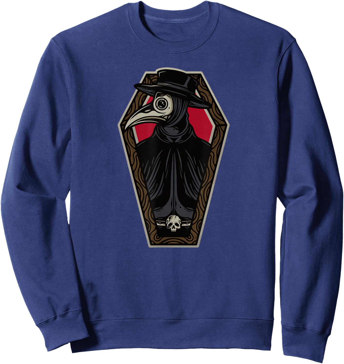 Steampunk Victorian - Steam Powered Engine Plague Doctor Sweatshirt - Sweatshirt | Navy