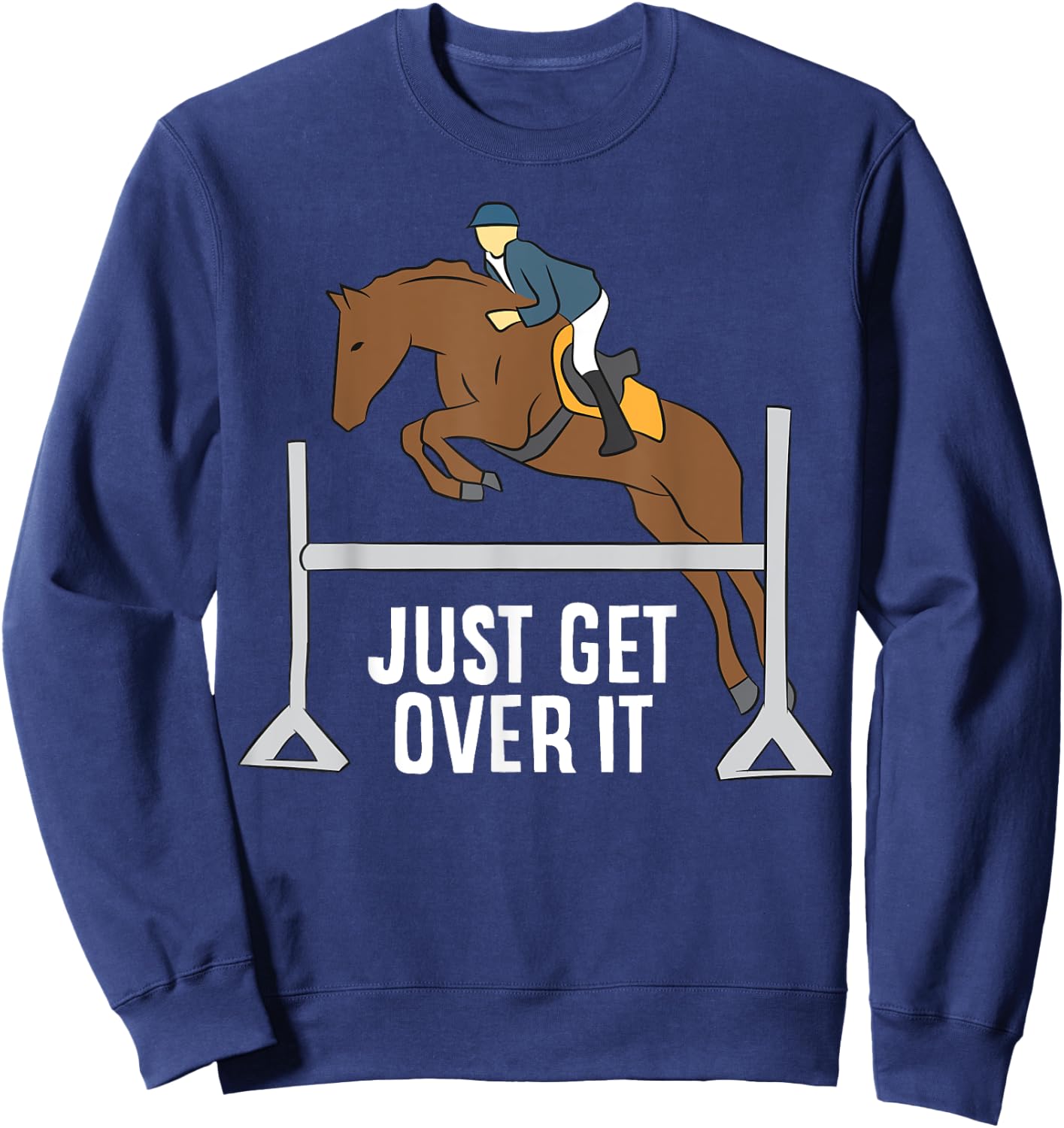 Hunter Jumper Horse Equestrian Love Horses Sweatshirt - Sweatshirt | Navy