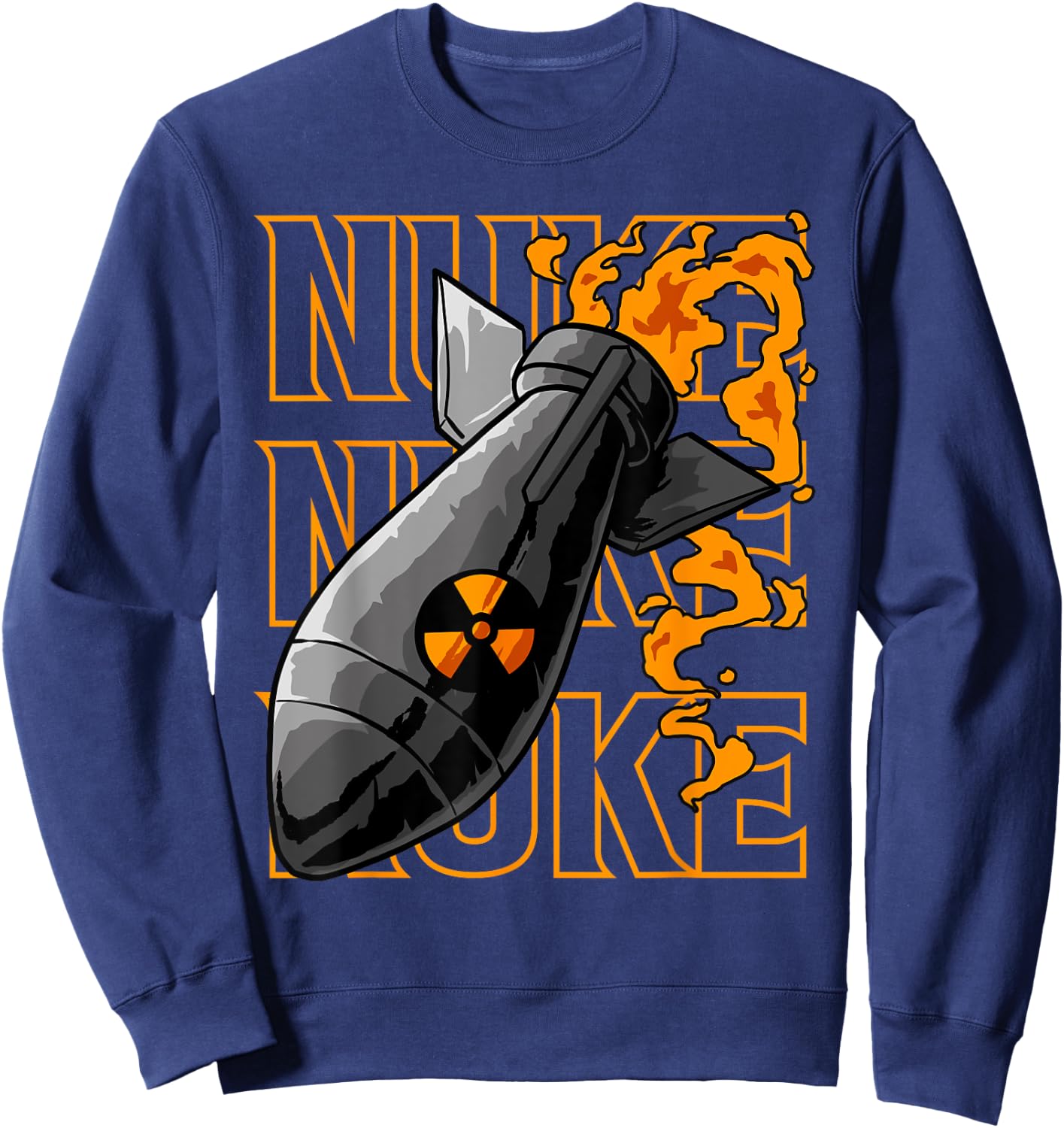 Atomic Bomb Nuclear Mushroom Fission Physicists Gift Sweatshirt - Sweatshirt | Navy
