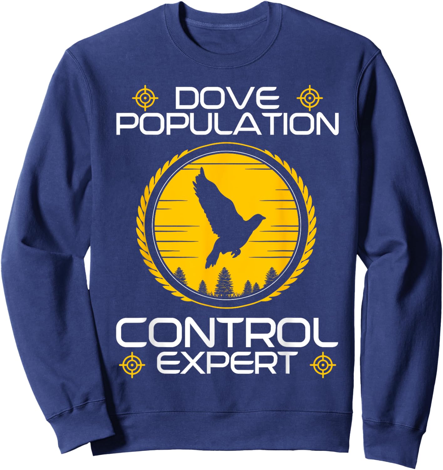Dove Hunting Flying Bird Hunter Wing Shooting Wingshooters Sweatshirt - Sweatshirt | Navy