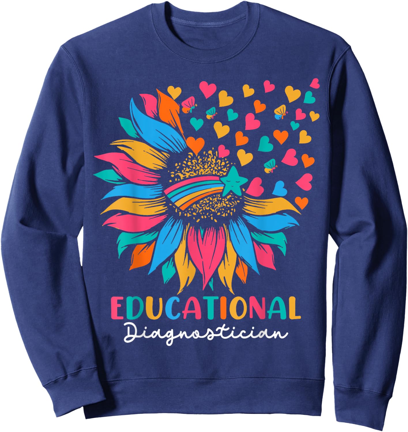 Sunflower Educational Diagnostician Sweatshirt - Sweatshirt | Navy
