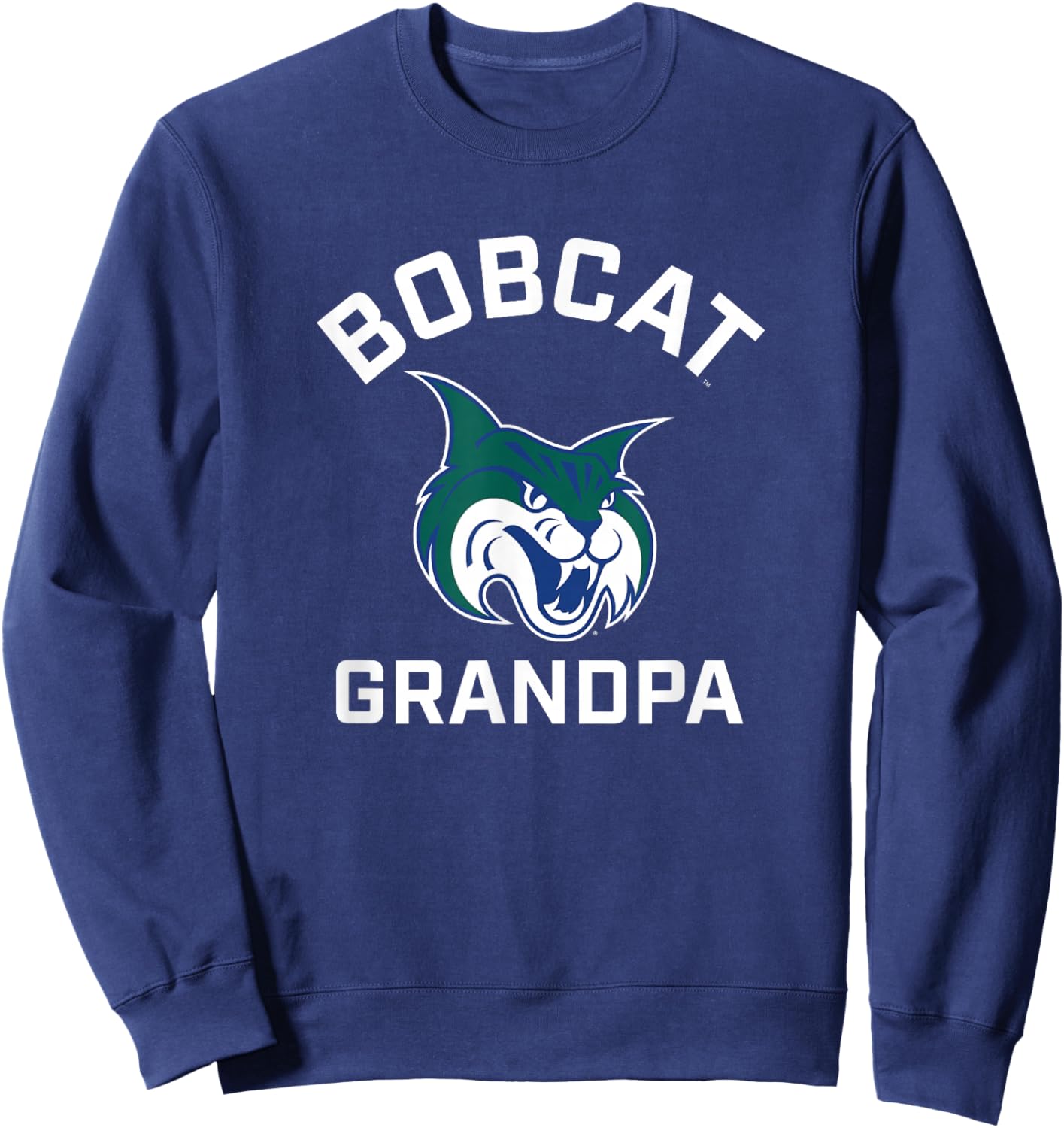 Georgia College GCSU Bobcats Arched Grandpa Sweatshirt - Sweatshirt | Navy