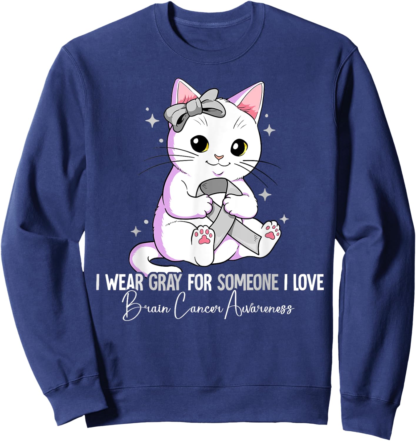 Brain Cancer Awareness Sweatshirt - Sweatshirt | Navy