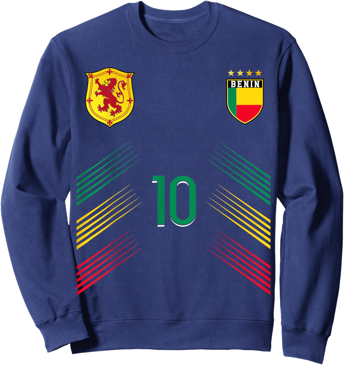 Benin Flag Beninese Pride Lovers Sweatshirt - Sweatshirt | Navy