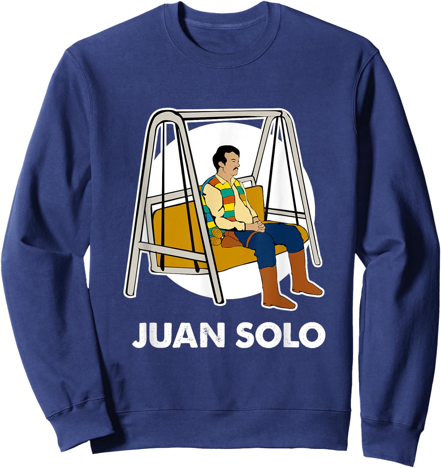 Juan Solo Funny Cinco de Mayo Mexican Latin Fiesta Sweatshirt - Sweatshirt | Navy