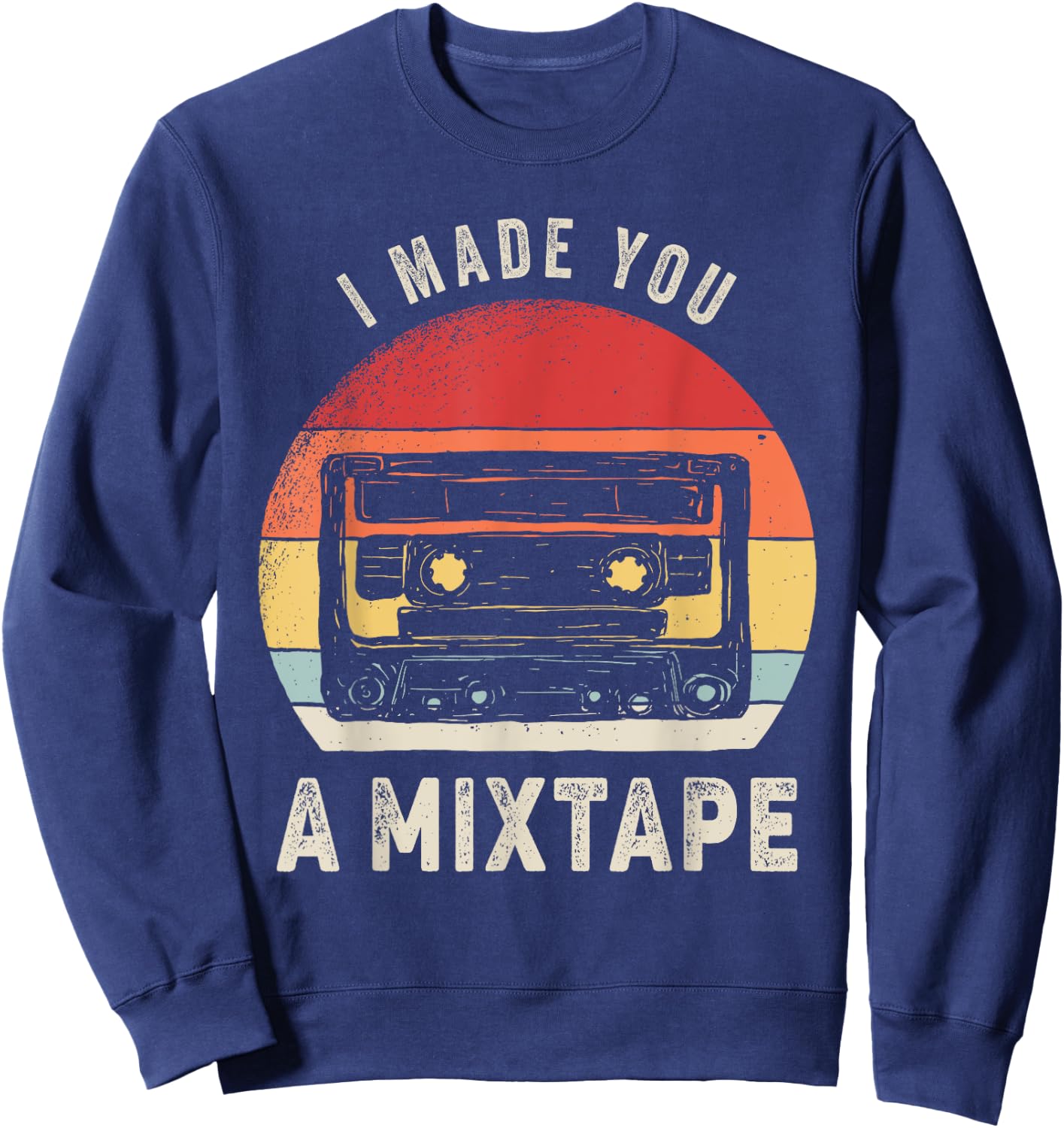Catch Some Rays Vintage Retro Mixtape 80s 90s Sweatshirt - Sweatshirt | Navy