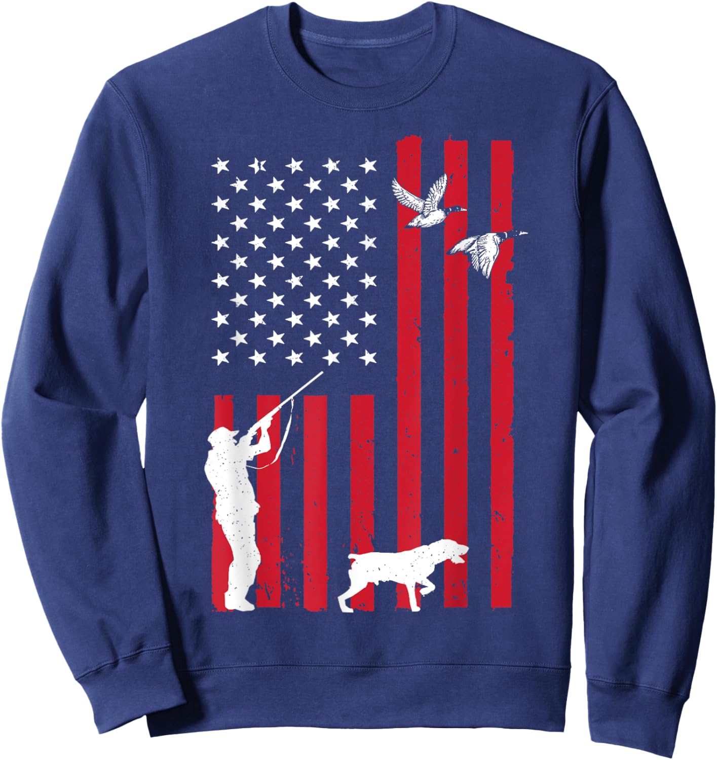 Duck Hunting Art Women Kids Duck Hunter Duck Hunting Sweatshirt - Sweatshirt | Navy