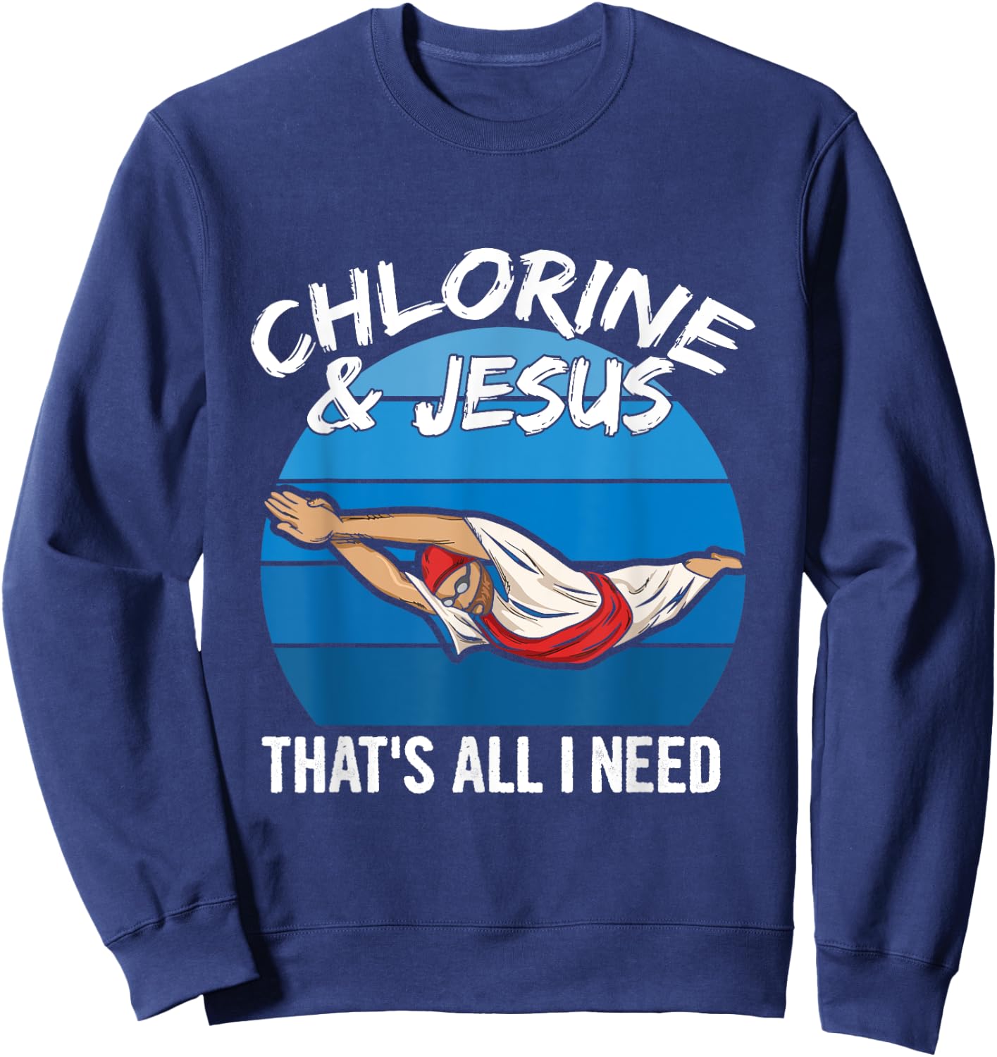 Swim Team Quote for a Swim Team Member Sweatshirt - Sweatshirt | Navy