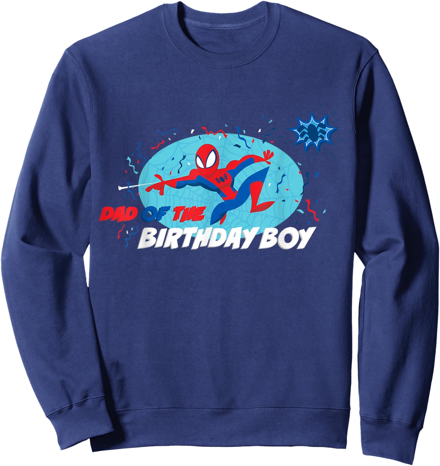 Marvel Spider-Man Toon Family Party Dad of the Birthday Boy Sweatshirt - Sweatshirt | Navy