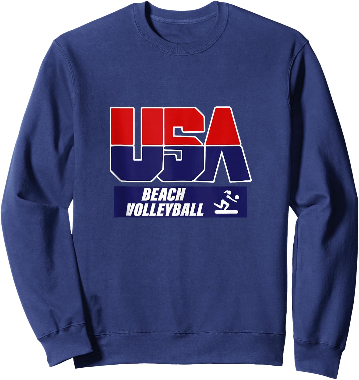 Beach Volleyball 2021 USA Sweatshirt - Sweatshirt | Navy