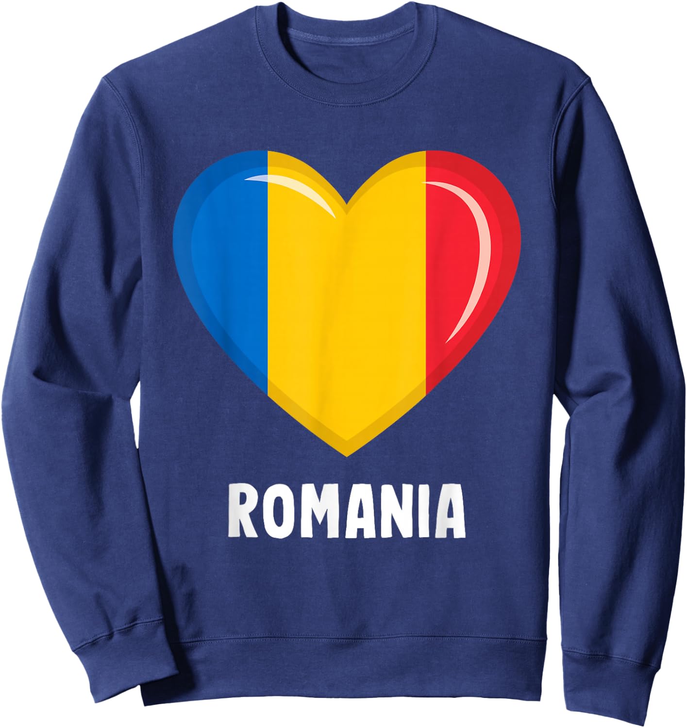 Romania flag jersey, Romanian Sweatshirt - Sweatshirt | Navy