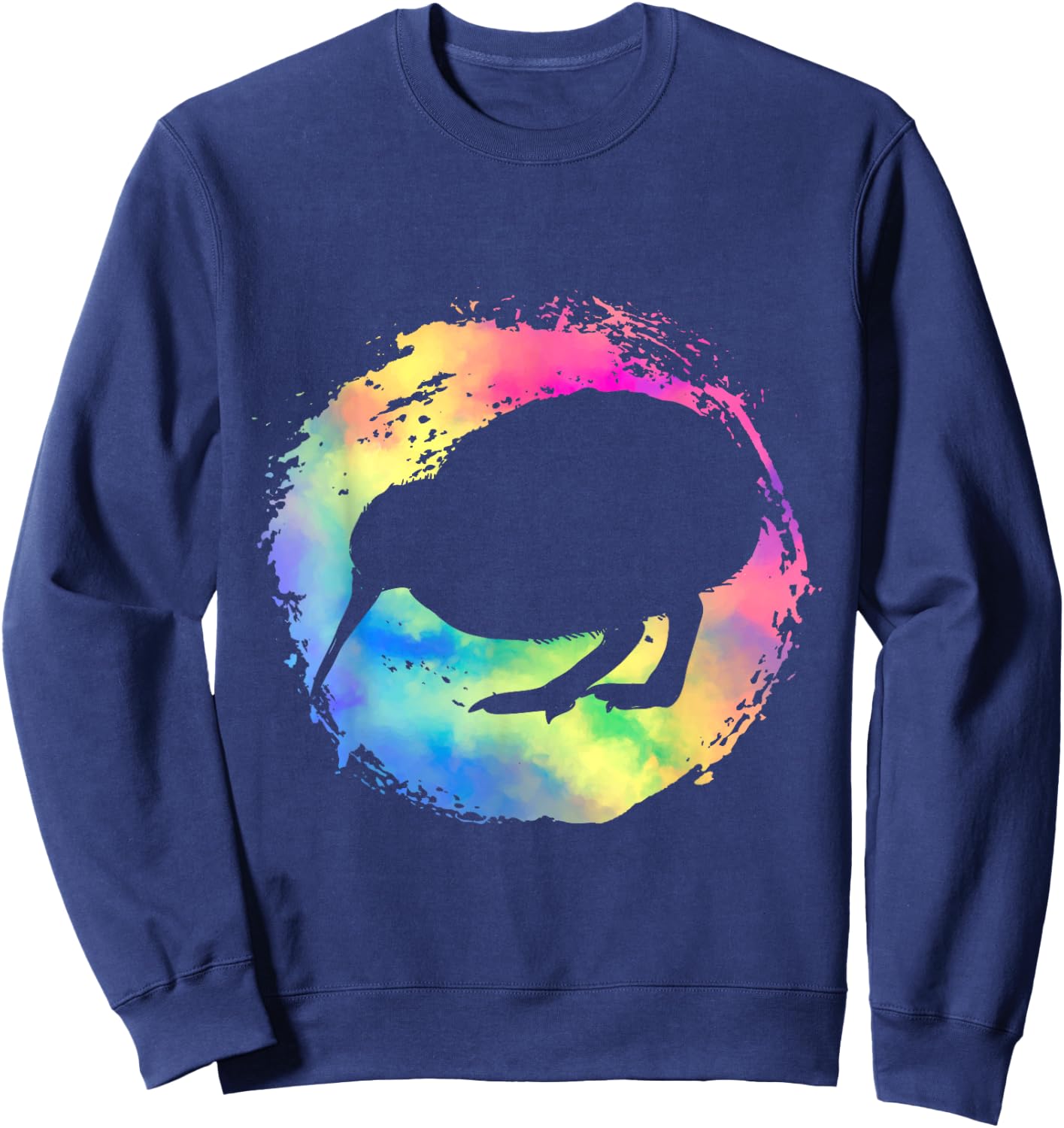 Colorful Kiwi Bird New Zealand Sweatshirt - Sweatshirt | Navy