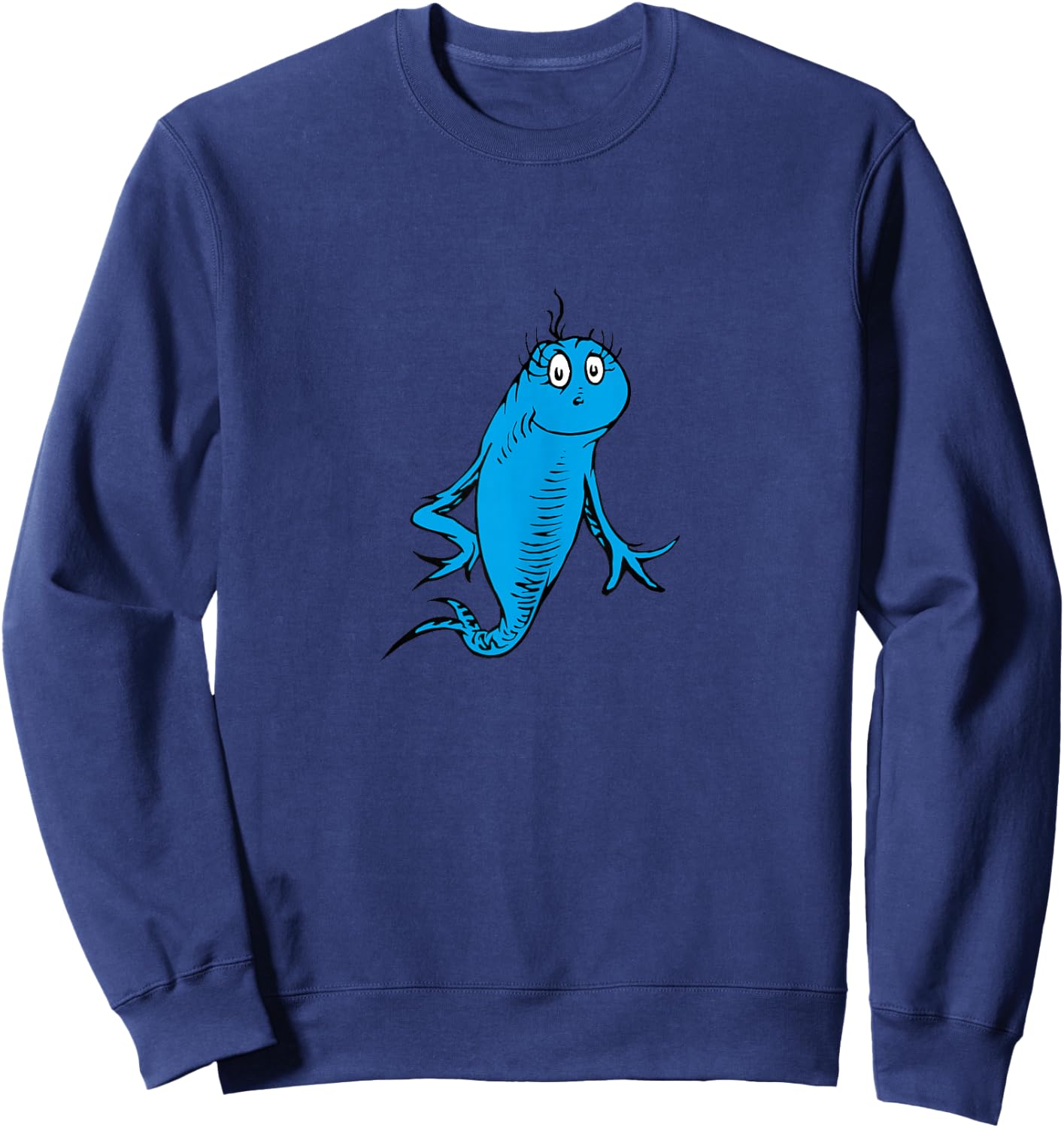 Dr. Seuss Blue Fish Sweatshirt - Sweatshirt | Navy