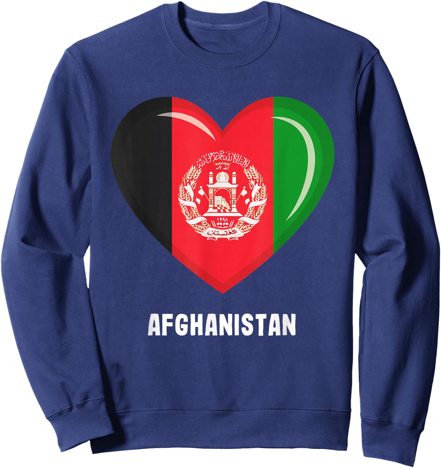 Afghanistan Flag Shirt | Afghanistan Sweatshirt - Sweatshirt | Navy