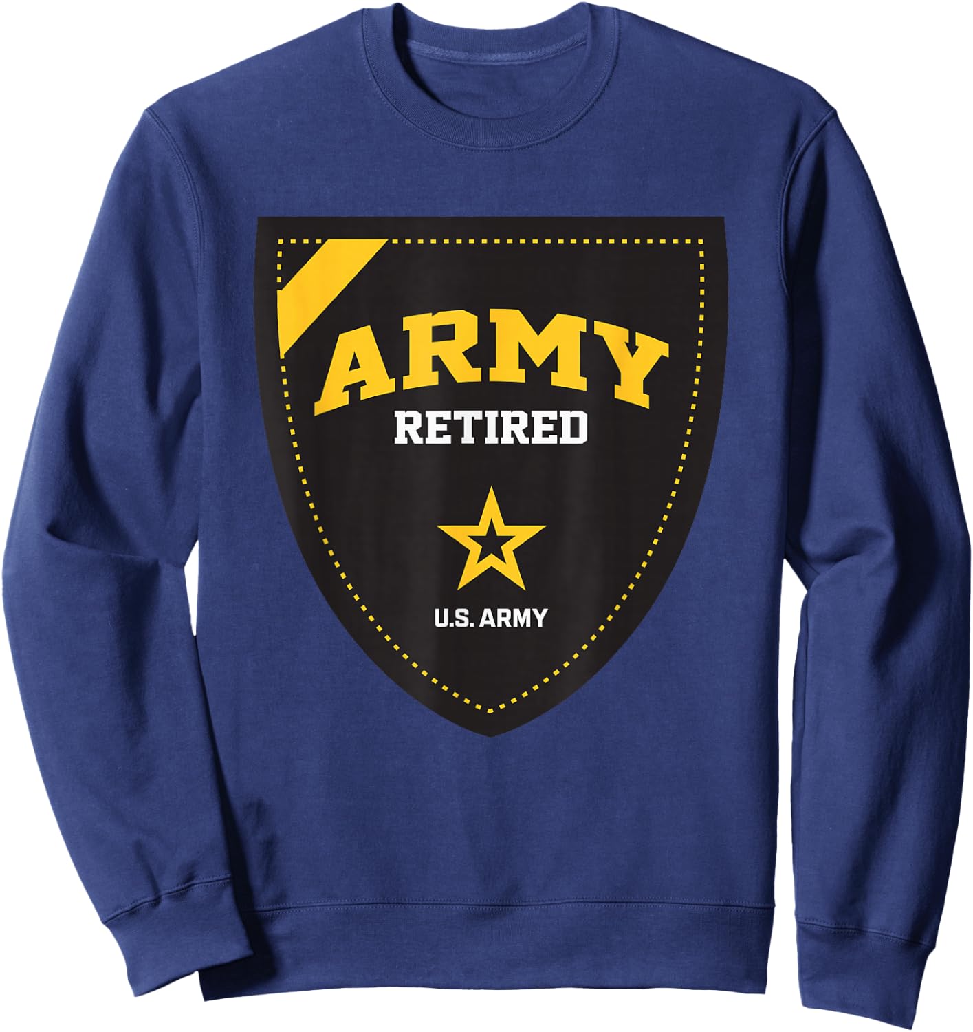 United States Army Military Retired Shield Green Sweatshirt - Sweatshirt | Navy