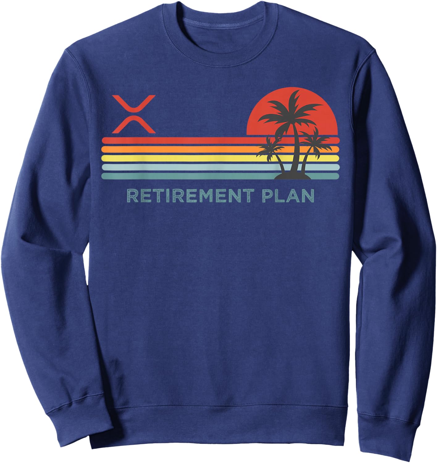 Ripple XRP Crypto Blockchain Digital Currency Altchain Sweatshirt - Sweatshirt | Navy