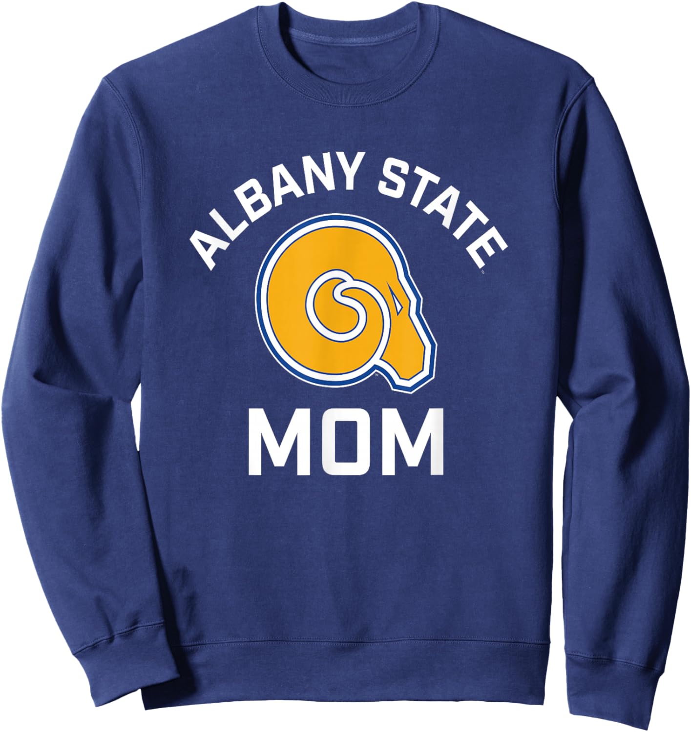 Albany State University Golden Rams Arched Mom Sweatshirt - Sweatshirt | Navy