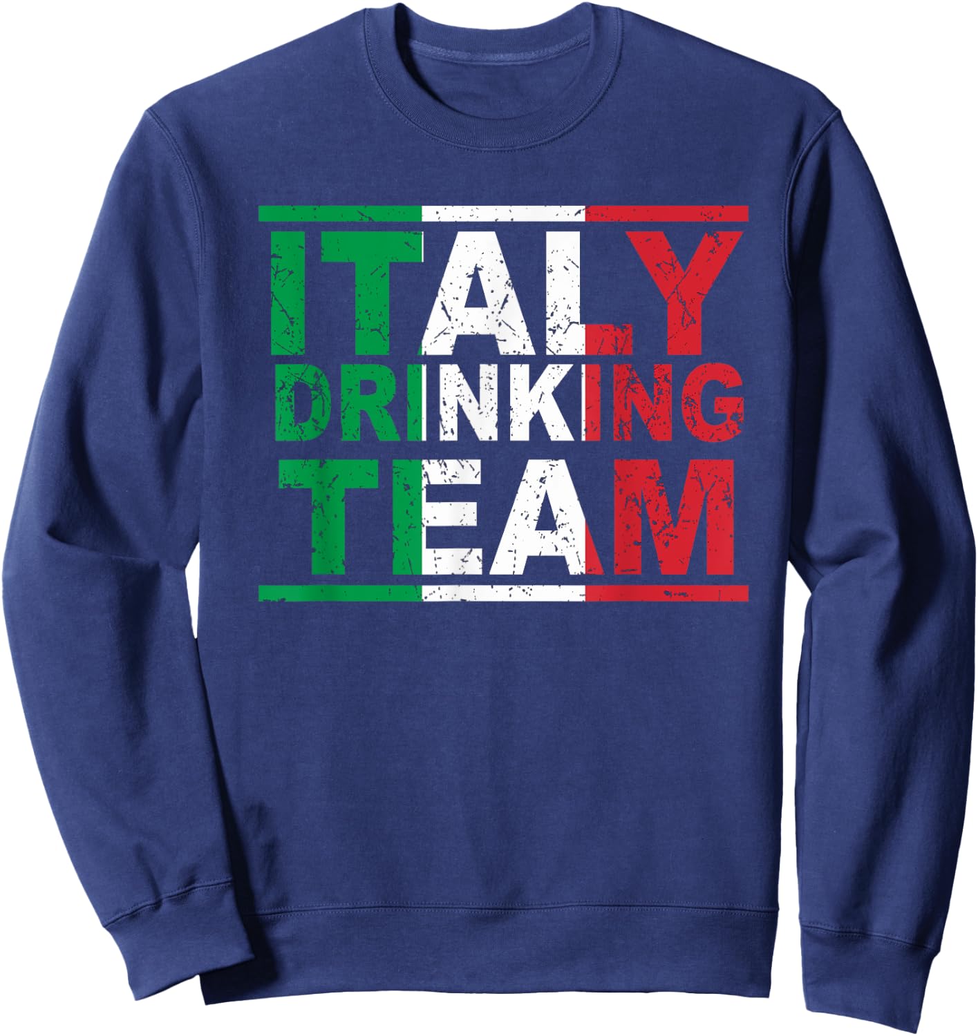 Italy Drinking Team Italian Beerlogist Whiskey Lover Sweatshirt - Sweatshirt | Navy